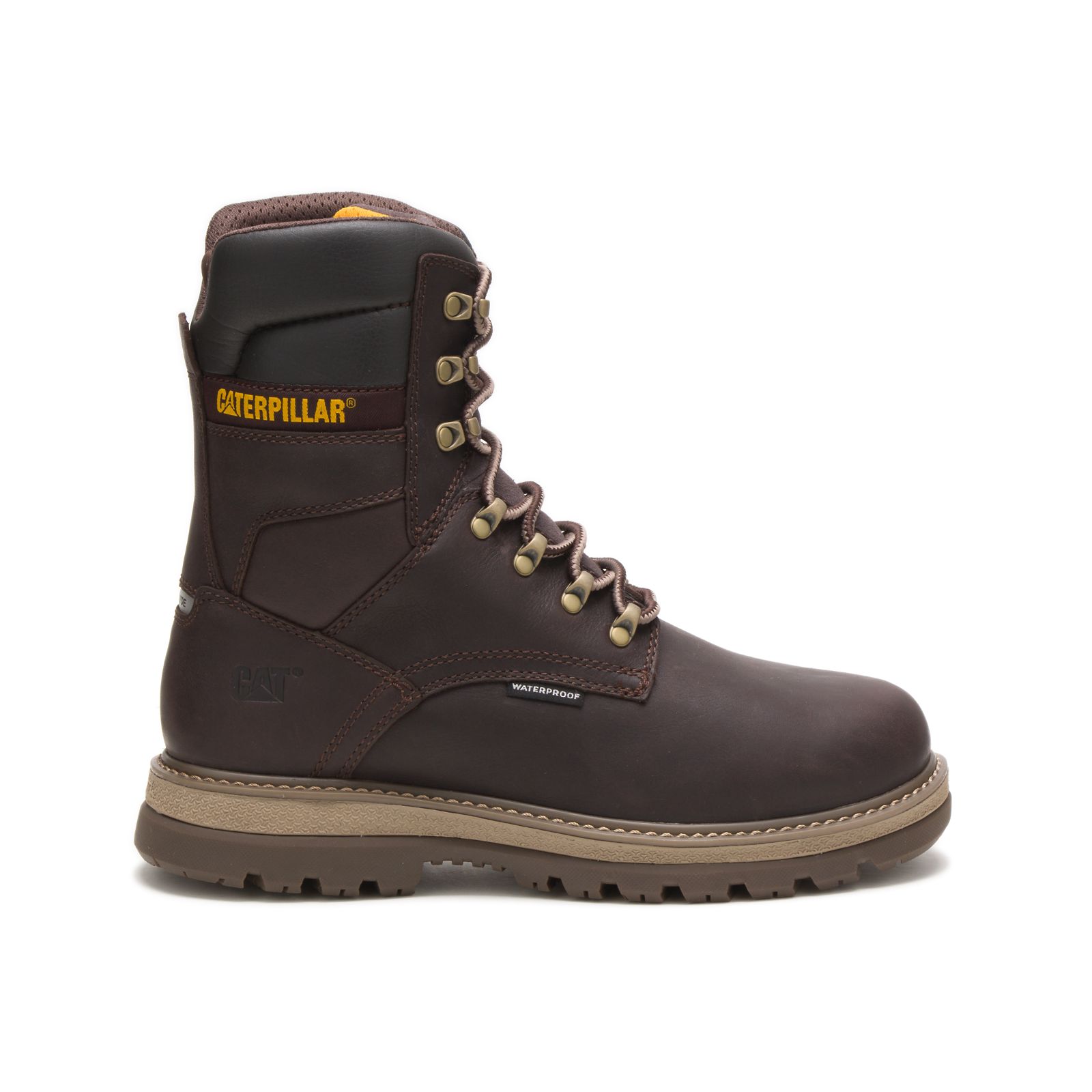 Men's Caterpillar Fairbanks 8" Waterproof Tx Steel Toe Steel Toe Boots Chocolate Ireland DTXR10246